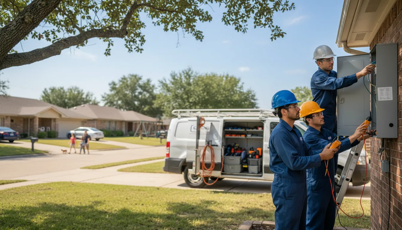 Certified electrician providing emergency electrical services in Bradley, OK